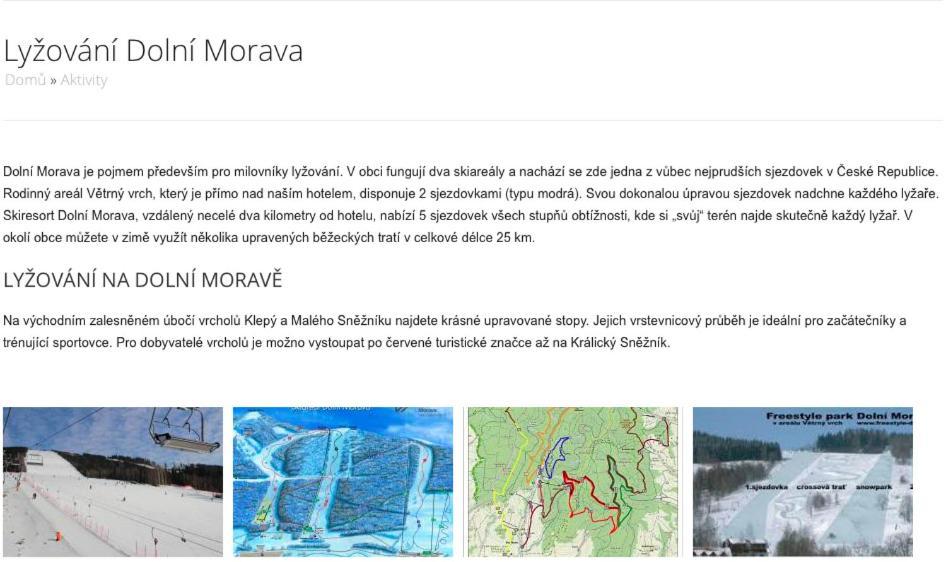 Sport Apartman Dm Dolní Morava Eksteriør bilde